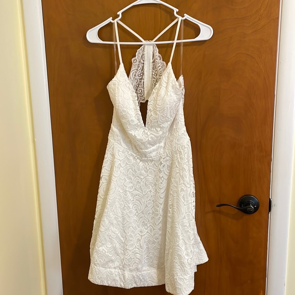 White lace dress